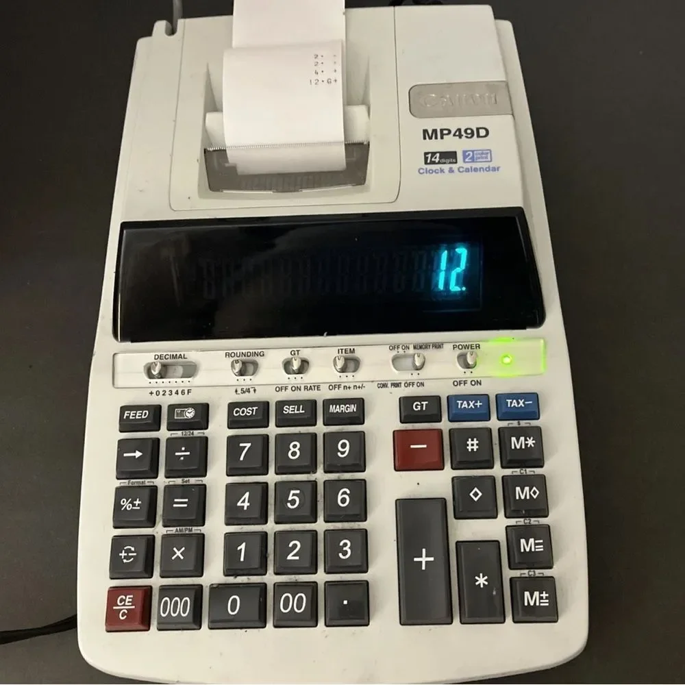 Canon MP49D Printing Calculator